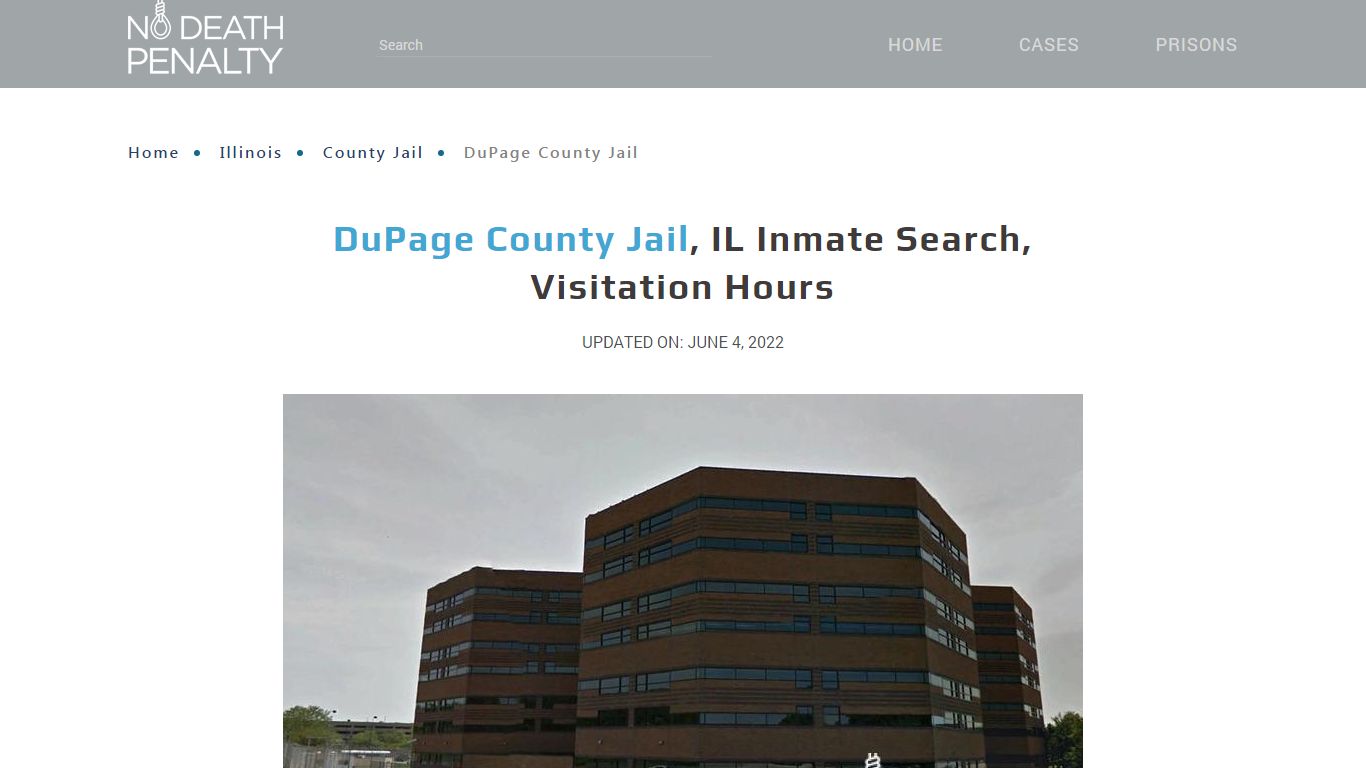 DuPage County Jail, IL Inmate Search, Visitation Hours